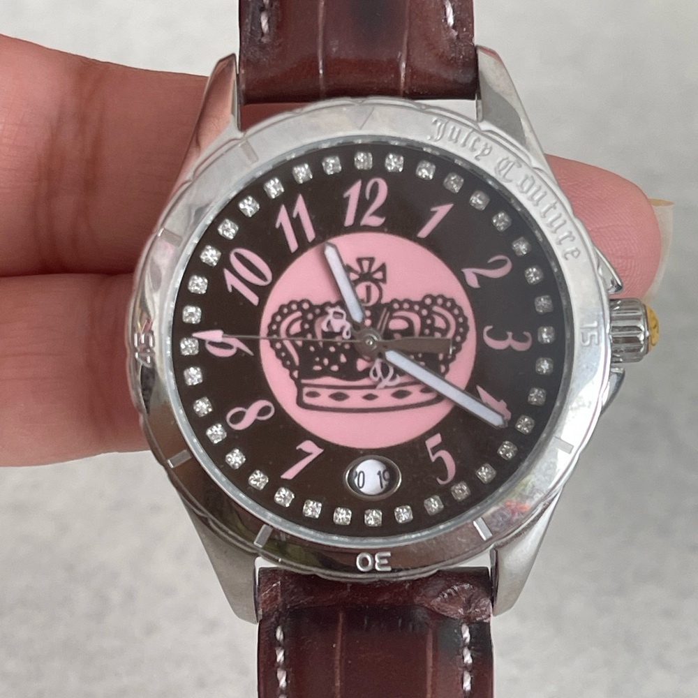 Juicy Couture Brown Watch with CZ *Vintage*